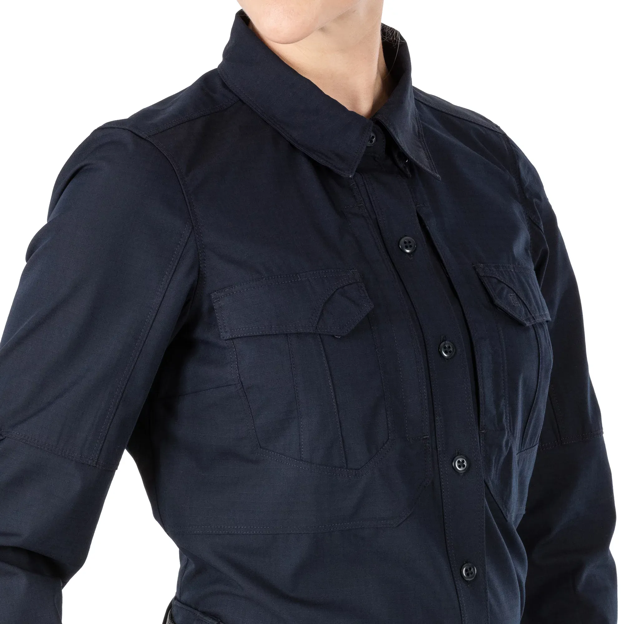 Сорочка тактична жіноча "5.11 Tactical® Women's Stryke® Long Sleeve Shirt" - військове спорядження Darkskiff - фото 12 Сорочка тактична жіноча "5.11 Tactical® Women's Stryke® Long Sleeve Shirt" - тактичне спорядження Darkskiff - фото 12
