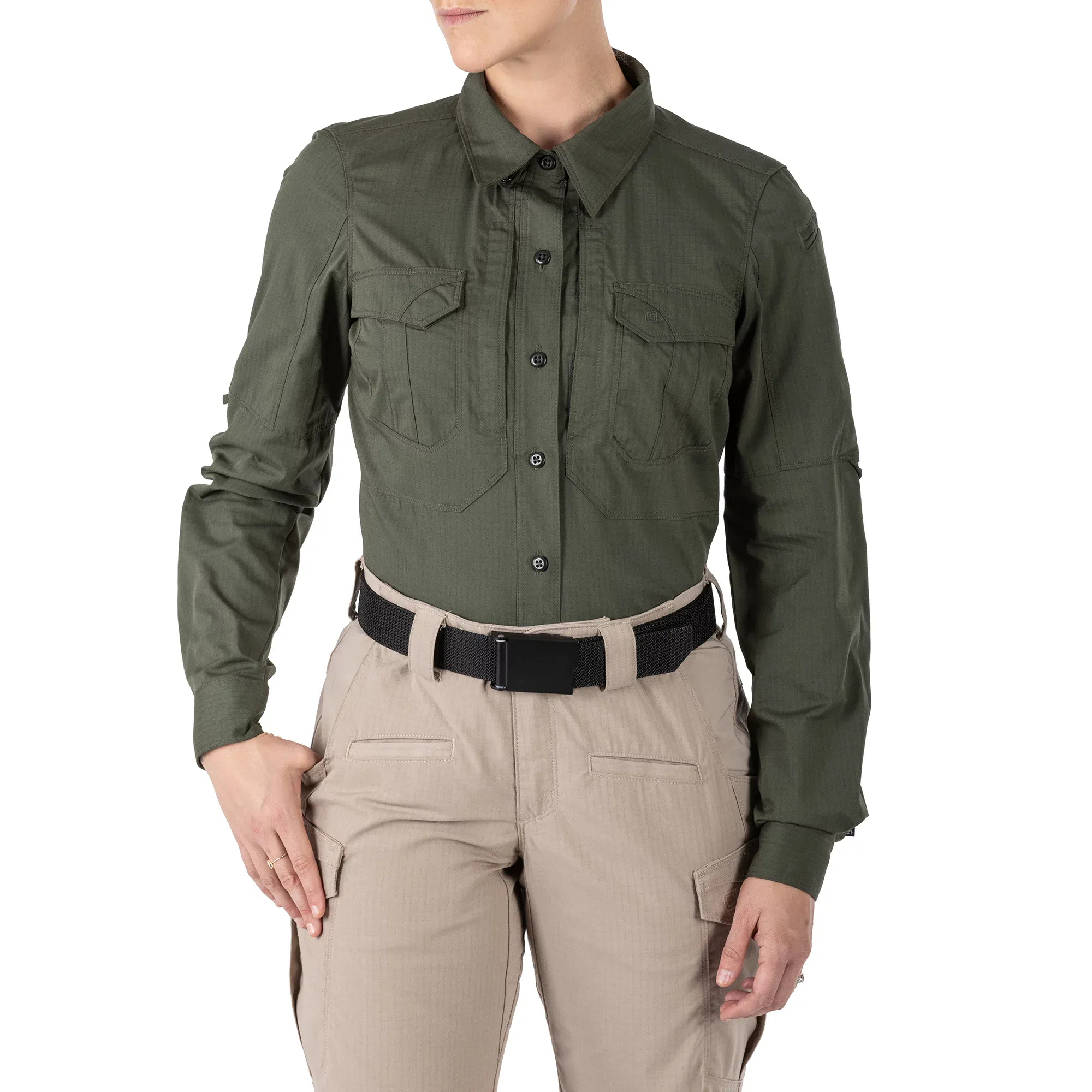 Женская тактическая рубашка "5.11 Tactical® Women's Stryke® Long Sleeve Shirt" - военное снаряжение Darkskiff - фото 9 Женская тактическая рубашка "5.11 Tactical® Women's Stryke® Long Sleeve Shirt" - тактическое снаряжение Darkskiff - фото 9