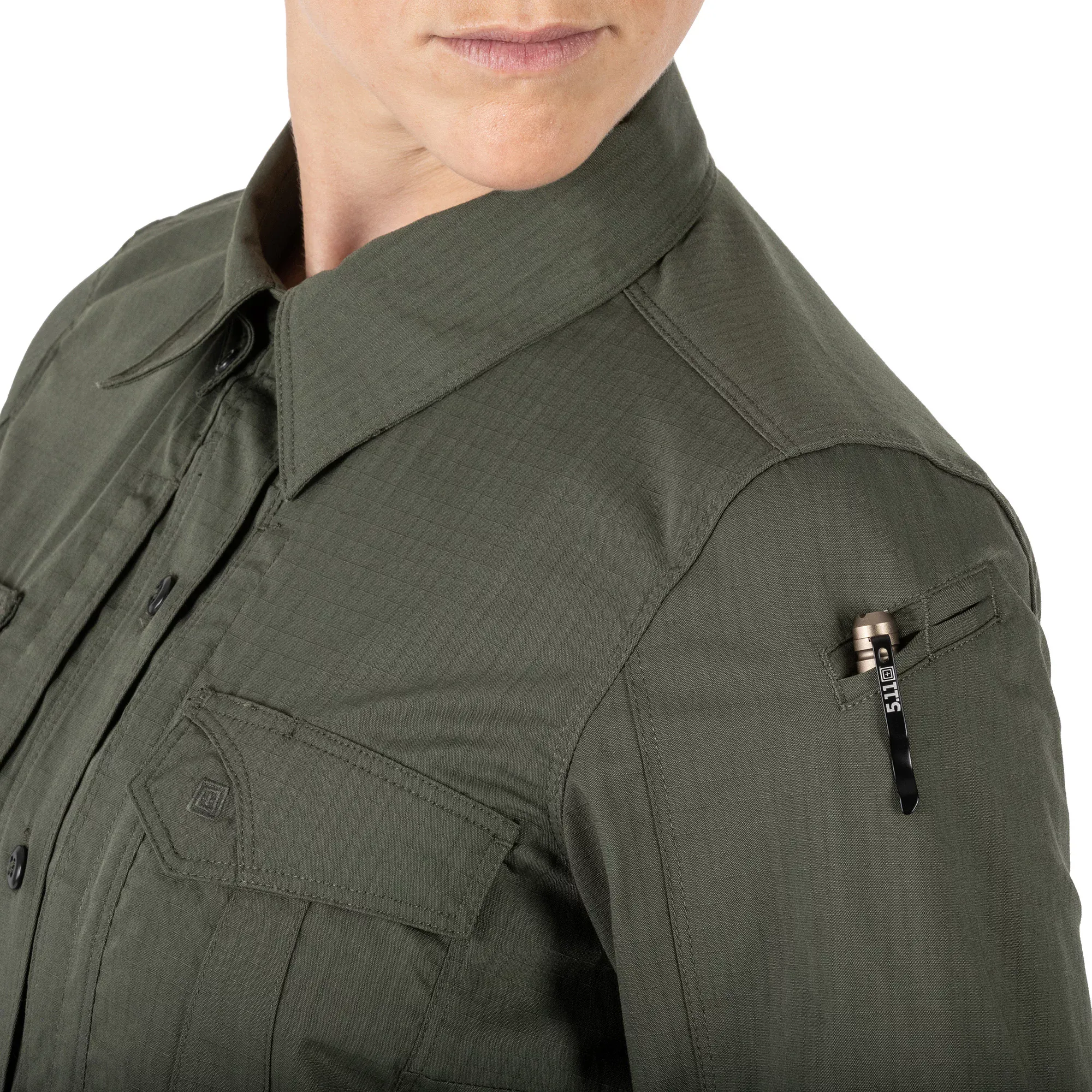 Женская тактическая рубашка "5.11 Tactical® Women's Stryke® Long Sleeve Shirt" - военное снаряжение Darkskiff - фото 14 Женская тактическая рубашка "5.11 Tactical® Women's Stryke® Long Sleeve Shirt" - тактическое снаряжение Darkskiff - фото 14