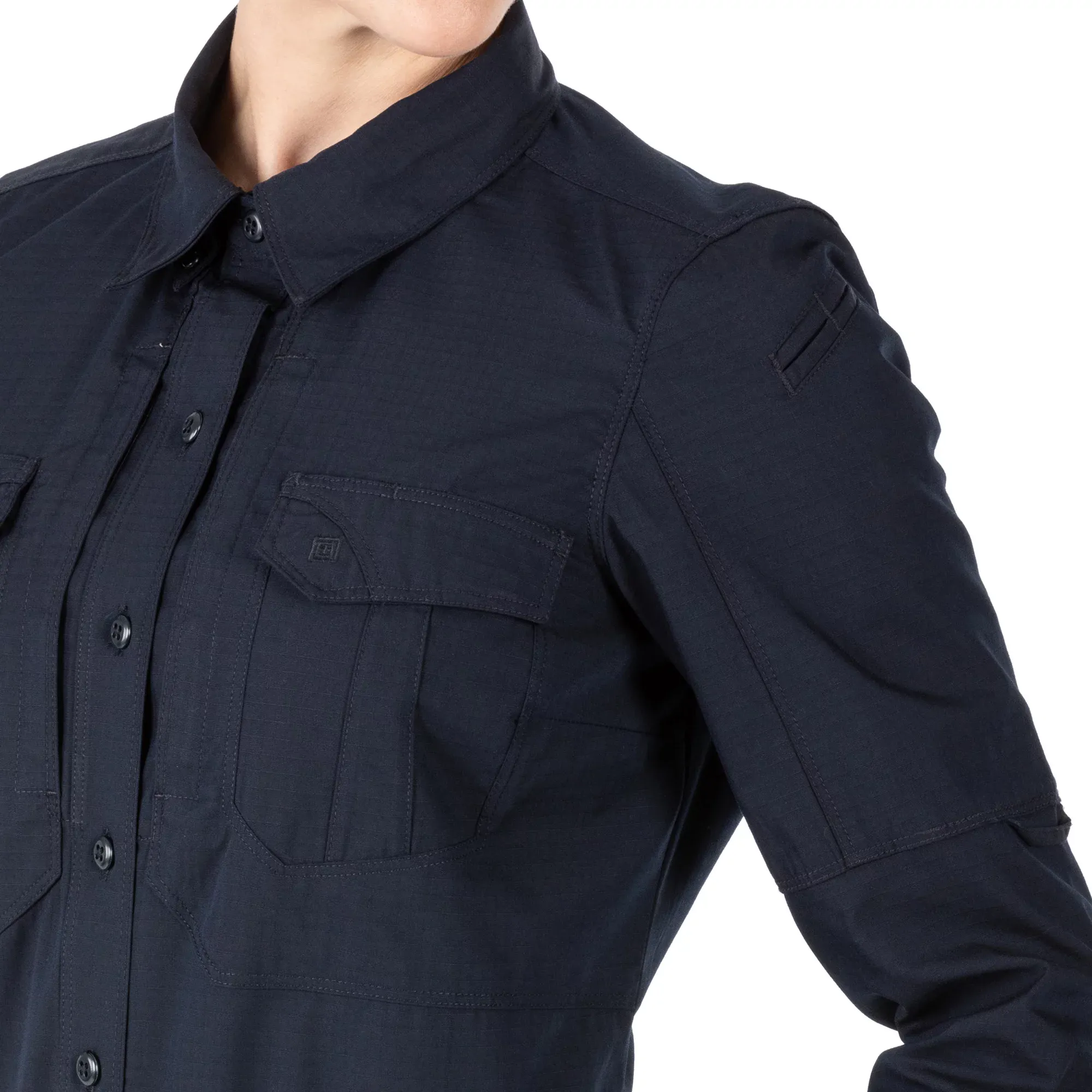 Сорочка тактична жіноча "5.11 Tactical® Women's Stryke® Long Sleeve Shirt" - військове спорядження Darkskiff - фото 11 Сорочка тактична жіноча "5.11 Tactical® Women's Stryke® Long Sleeve Shirt" - тактичне спорядження Darkskiff - фото 11
