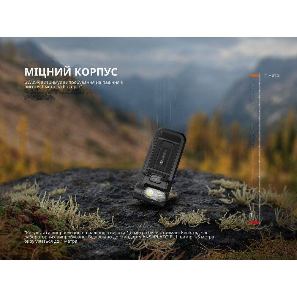 Fenix SW05R-UV Черный светодиодный ручной фонарь - военное снаряжение Darkskiff - фото 28 Fenix SW05R-UV Черный светодиодный ручной фонарь - тактическое снаряжение Darkskiff - фото 28
