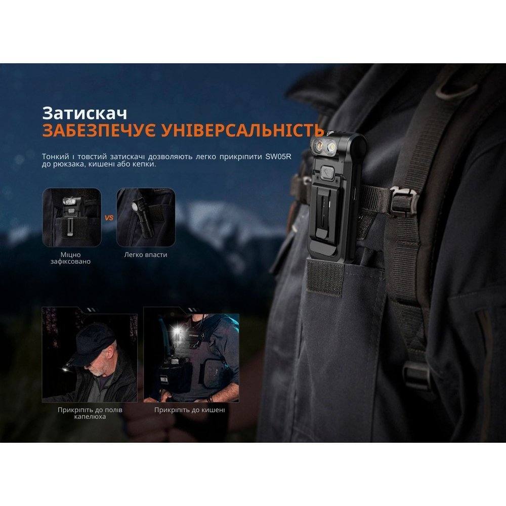 Fenix SW05R-UV Черный светодиодный ручной фонарь - военное снаряжение Darkskiff - фото 20 Fenix SW05R-UV Черный светодиодный ручной фонарь - тактическое снаряжение Darkskiff - фото 20