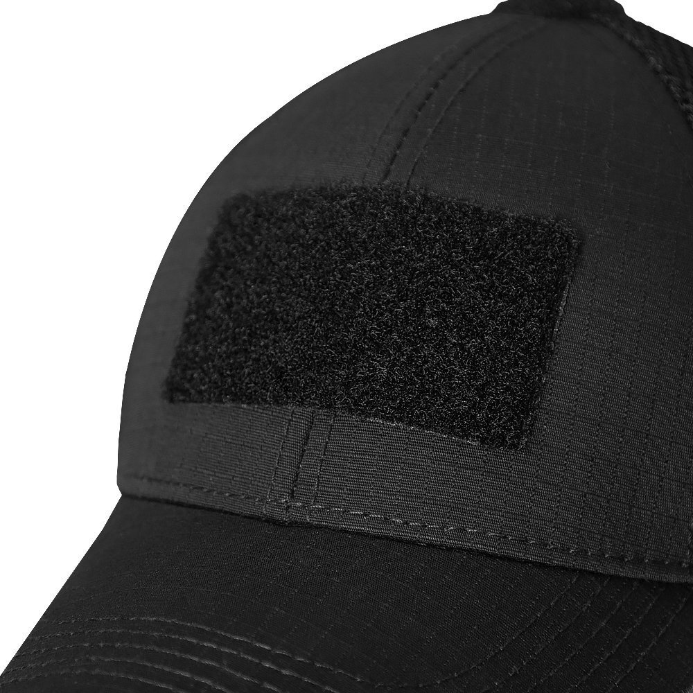 Бейсболка Tactic Mesh Rip-Stop Stretch Чорна (8932) - військове спорядження Darkskiff - фото 11 Бейсболка Tactic Mesh Rip-Stop Stretch Чорна (8932) - тактичне спорядження Darkskiff - фото 11