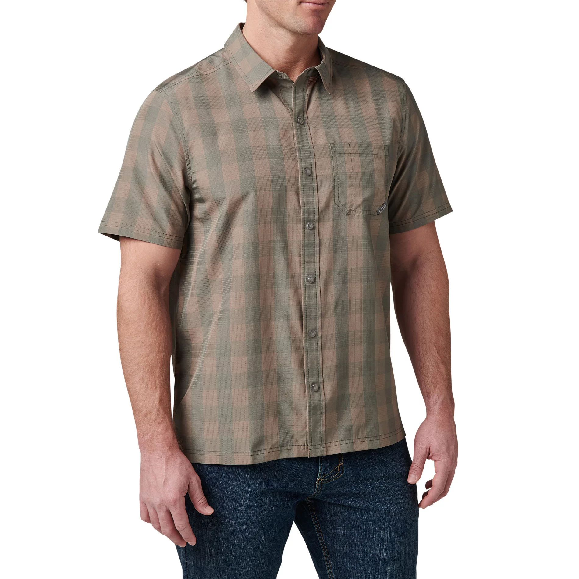 Сорочка тактична "5.11 Tactical® Nate Short Sleeve Shirt" - військове спорядження Darkskiff - фото 9 Сорочка тактична "5.11 Tactical® Nate Short Sleeve Shirt" - тактичне спорядження Darkskiff - фото 9