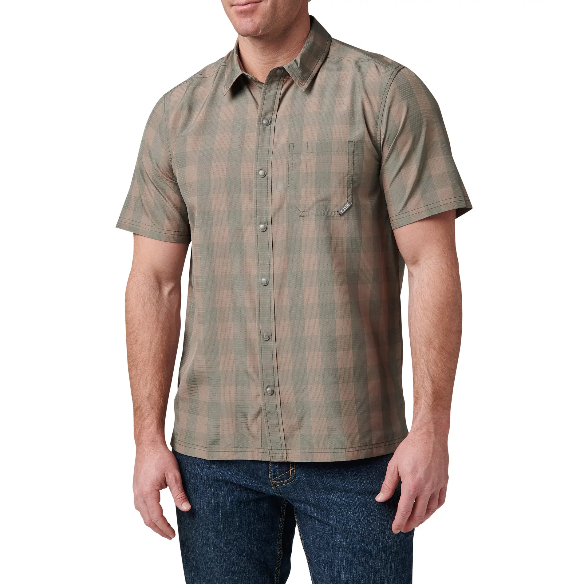 Сорочка тактична "5.11 Tactical® Nate Short Sleeve Shirt" - військове спорядження Darkskiff - фото 11 Сорочка тактична "5.11 Tactical® Nate Short Sleeve Shirt" - тактичне спорядження Darkskiff - фото 11
