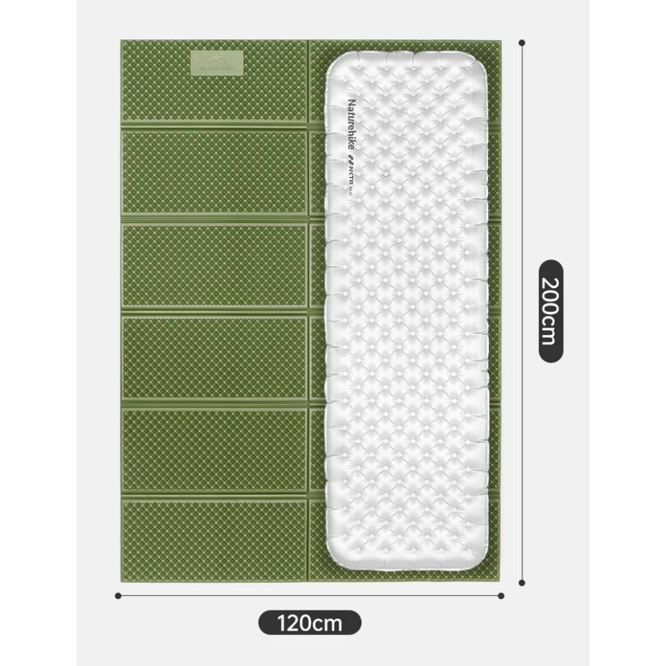 Килимок складаний подвійний IXPE Naturehike CNK2450WS044, алюмінієва плівка, 200x120х1,8 см, синій - військове спорядження Darkskiff - фото 10 Килимок складаний подвійний IXPE Naturehike CNK2450WS044, алюмінієва плівка, 200x120х1,8 см, синій - тактичне спорядження Darkskiff - фото 10