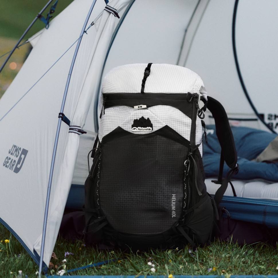 Рюкзак туристичний Naturehike Helium CNK2450XB016, 40 л, білий, L - військове спорядження Darkskiff - фото 17 Рюкзак туристичний Naturehike Helium CNK2450XB016, 40 л, білий, L - тактичне спорядження Darkskiff - фото 17
