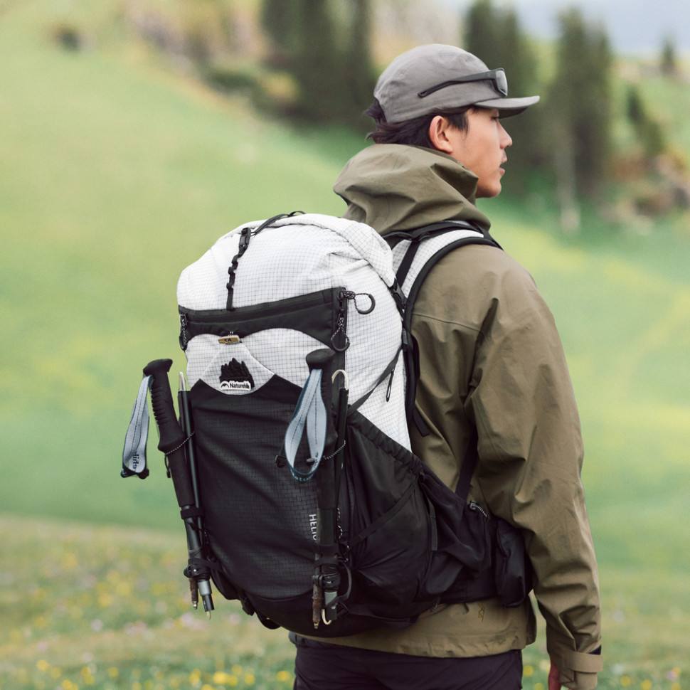 Рюкзак туристичний Naturehike Helium CNK2450XB016, 40 л, білий, L - військове спорядження Darkskiff - фото 18 Рюкзак туристичний Naturehike Helium CNK2450XB016, 40 л, білий, L - тактичне спорядження Darkskiff - фото 18