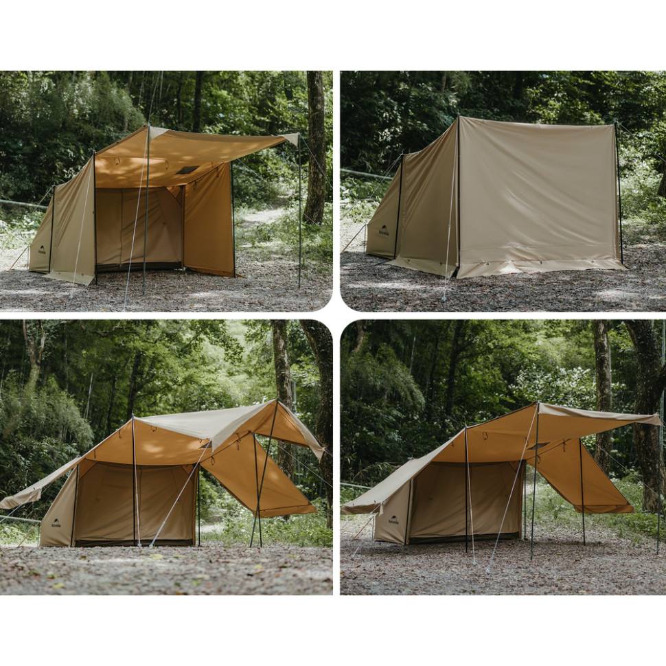 Намет одномісний із тентом Naturehike CNK2450WS026, коричневий - військове спорядження Darkskiff - фото 16 Намет одномісний із тентом Naturehike CNK2450WS026, коричневий - тактичне спорядження Darkskiff - фото 16