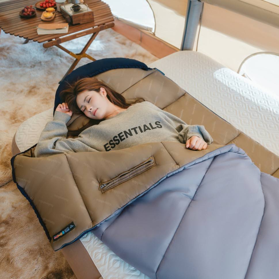 Спальник з капюшоном Naturehike Sunny Day PL02 U250 CNK2550WS028, (8,5°C), лівий, блакитно-синій - військове спорядження Darkskiff - фото 17 Спальник з капюшоном Naturehike Sunny Day PL02 U250 CNK2550WS028, (8,5°C), лівий, блакитно-синій - тактичне спорядження Darkskiff - фото 17
