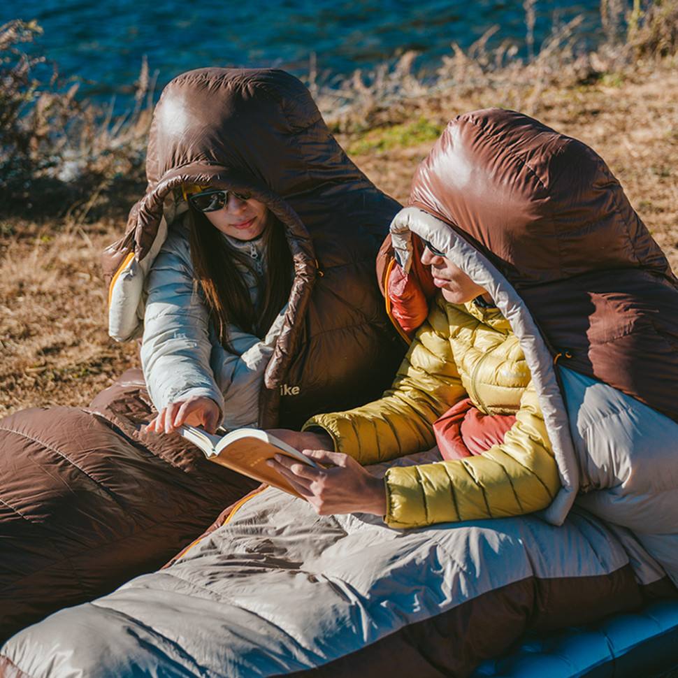 Спальник з натуральним пухом Naturehike Snowbird CNK2550WS014, p-р M, темно-коричневий 400 г - військове спорядження Darkskiff - фото 10 Спальник з натуральним пухом Naturehike Snowbird CNK2550WS014, p-р M, темно-коричневий 400 г - тактичне спорядження Darkskiff - фото 10