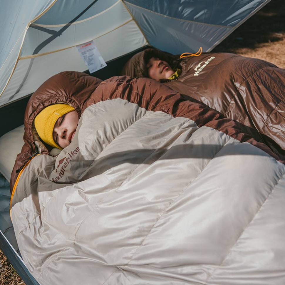 Спальник з натуральним пухом Naturehike Snowbird CNK2550WS014, p-р M, темно-коричневий 400 г - військове спорядження Darkskiff - фото 11 Спальник з натуральним пухом Naturehike Snowbird CNK2550WS014, p-р M, темно-коричневий 400 г - тактичне спорядження Darkskiff - фото 11