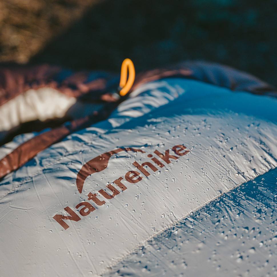Спальник з натуральним пухом Naturehike Snowbird CNK2550WS014, p-р M, темно-коричневий 400 г - військове спорядження Darkskiff - фото 14 Спальник з натуральним пухом Naturehike Snowbird CNK2550WS014, p-р M, темно-коричневий 400 г - тактичне спорядження Darkskiff - фото 14